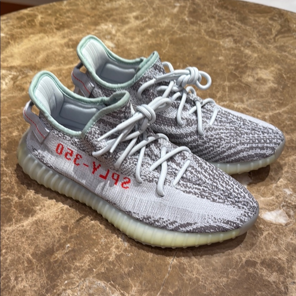 Yeezy Boost 350 V2 Gray with Red Accents